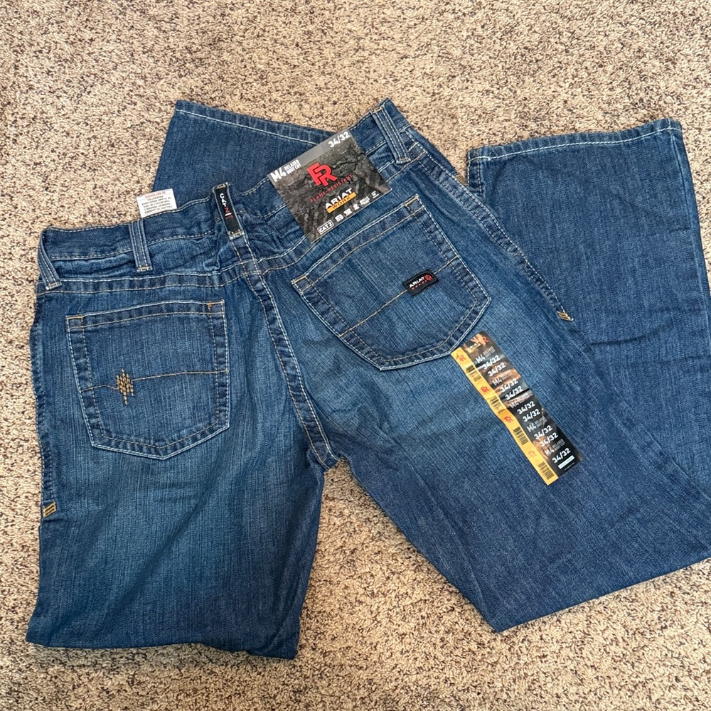 Ariat Men's Relaxed Fit Blue Jeans